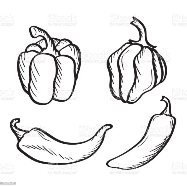 Перец Чили контур