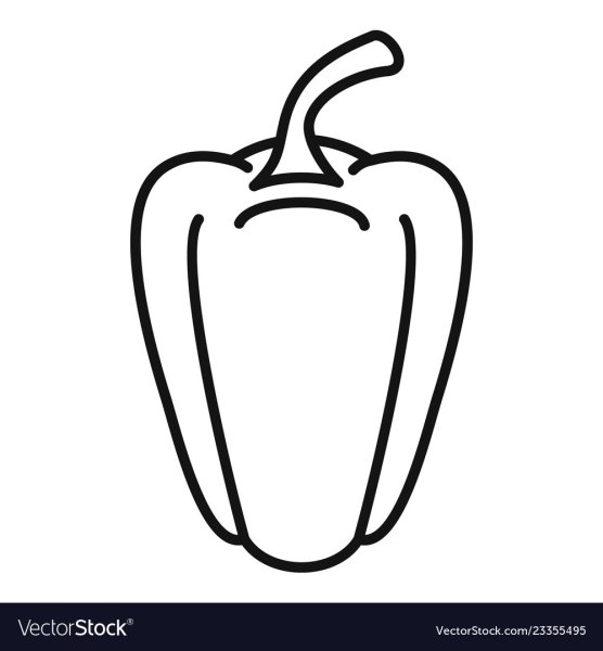 Сладкий перец контур