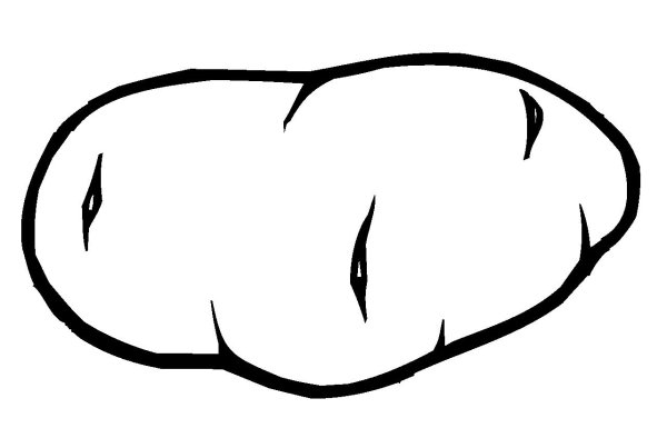 Картошка трафарет