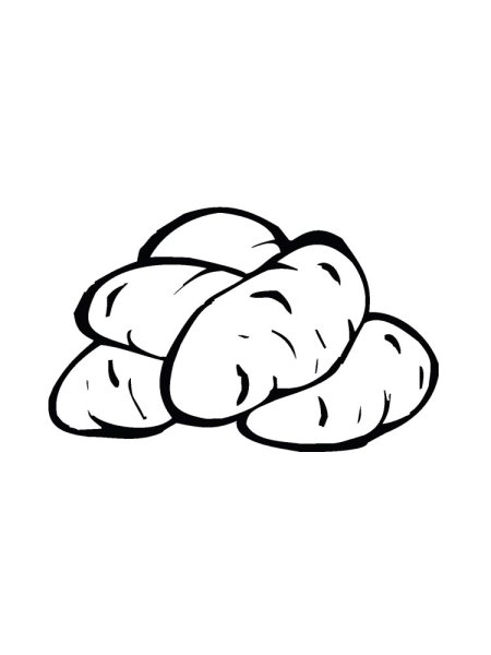 Картошка раскраска