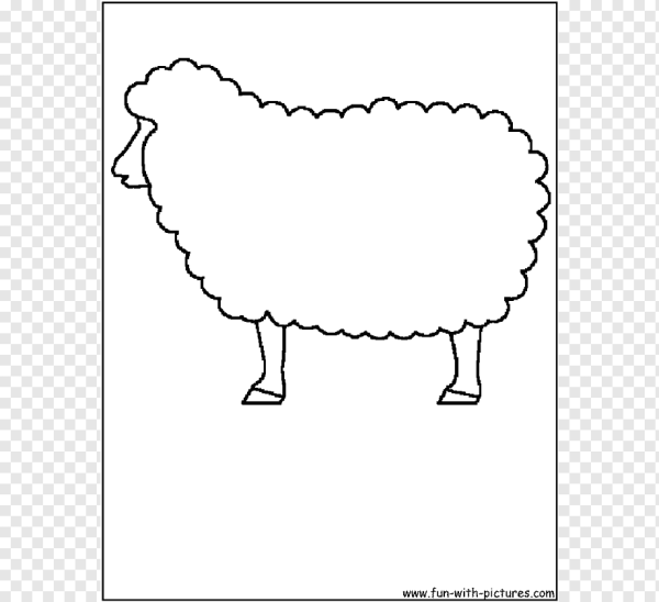 Овечка раскраска
