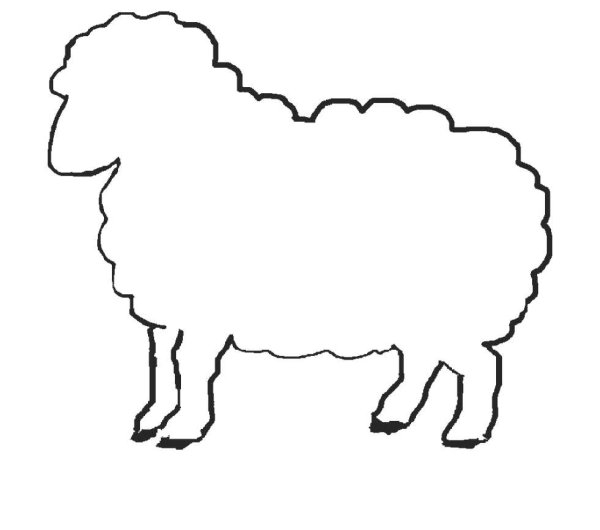 Овечка для вырезания