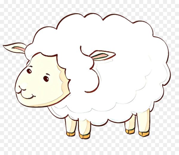 Овца раскраска для малышей