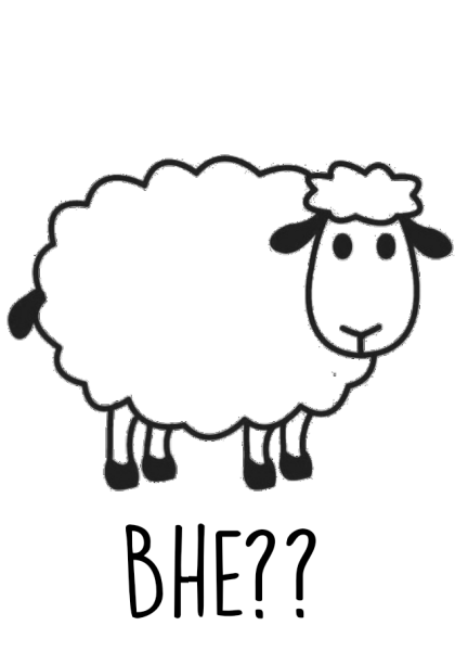 Раскраска Овечка для детей 2-3 лет