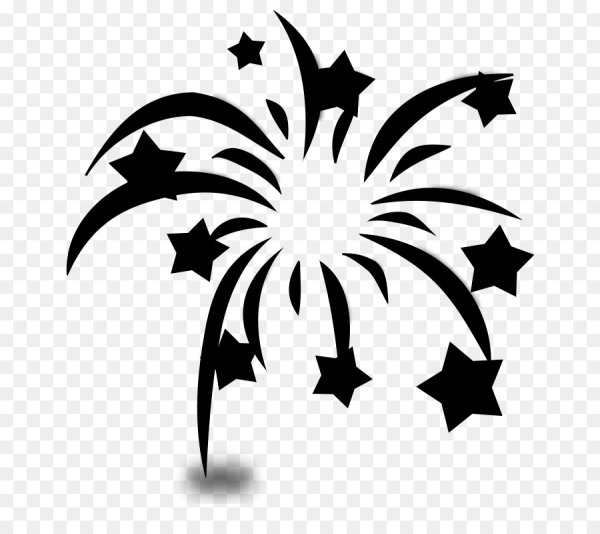 Фейерверк силуэт