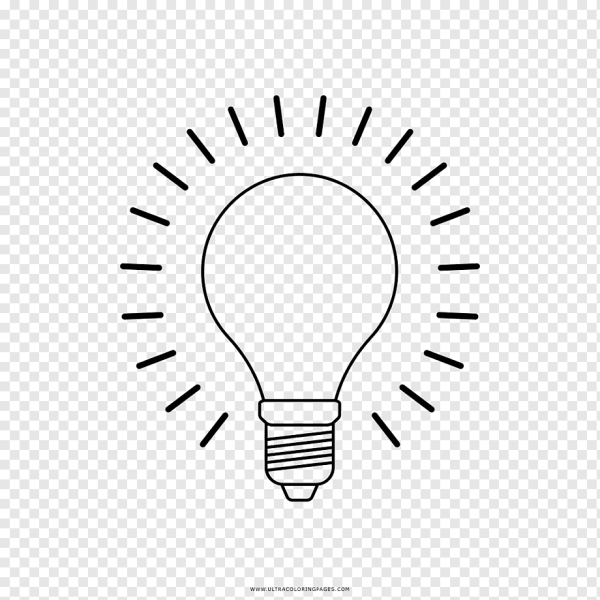 Лампочка схематично