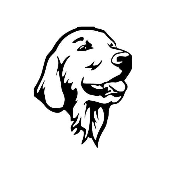 Стилизованная морда собаки