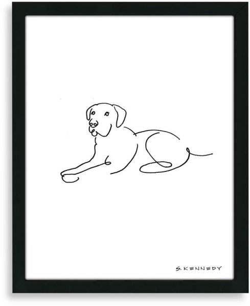 Тату лабрадор эскиз