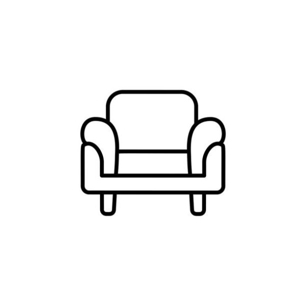 Силуэт мягкого кресла