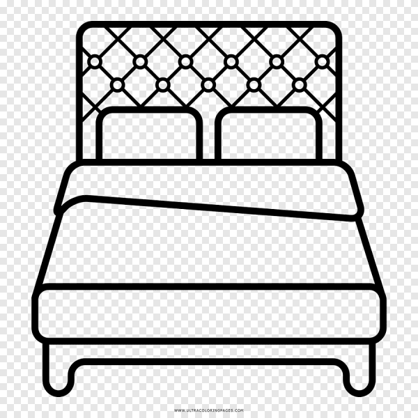 Раскраска кроватка