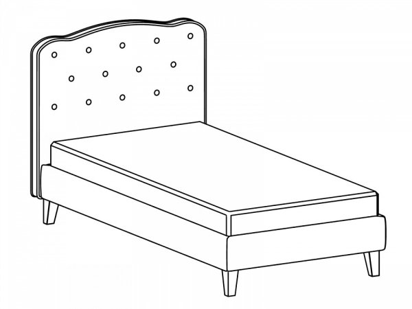 Кровать для раскрашивания