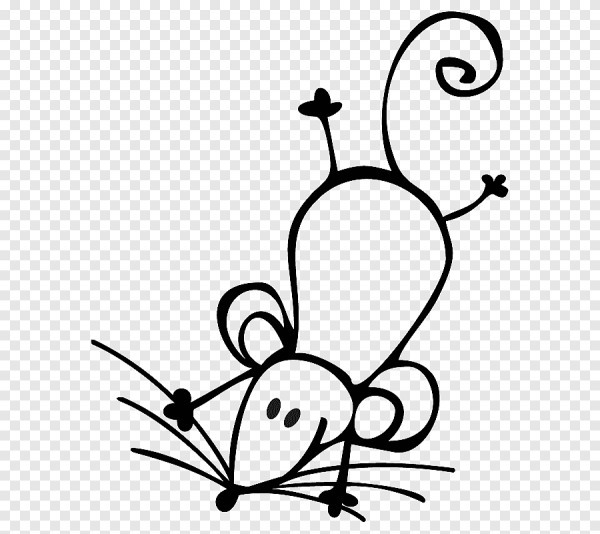 Мышонок раскраска