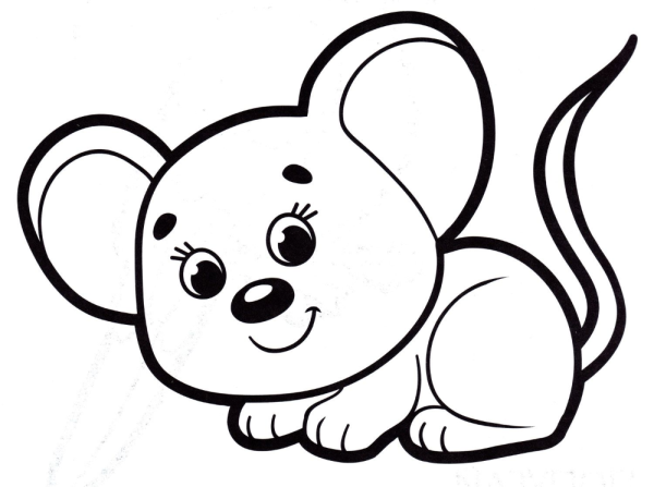 Трафарет мышки для вырезания