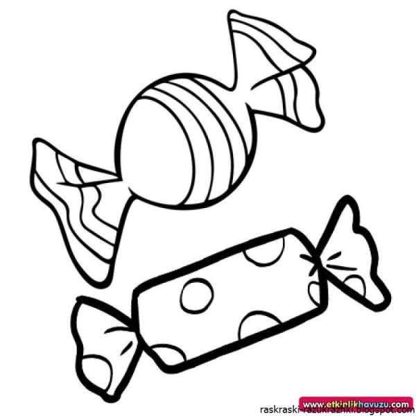 Трафарет конфеты