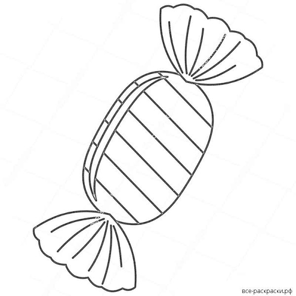Раскраска конфеты