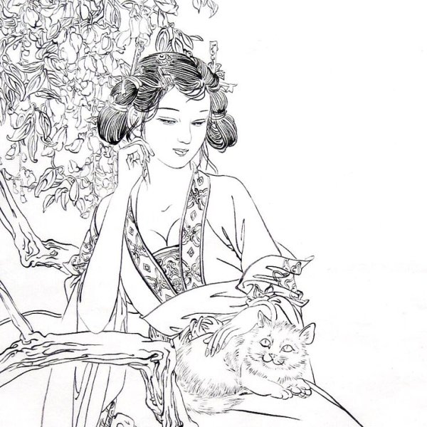 Раскраски в стиле китайской живописи