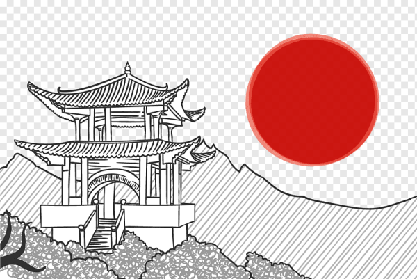 Архитектура Китая вектор