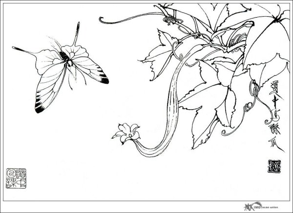 Раскраски в стиле китайской живописи