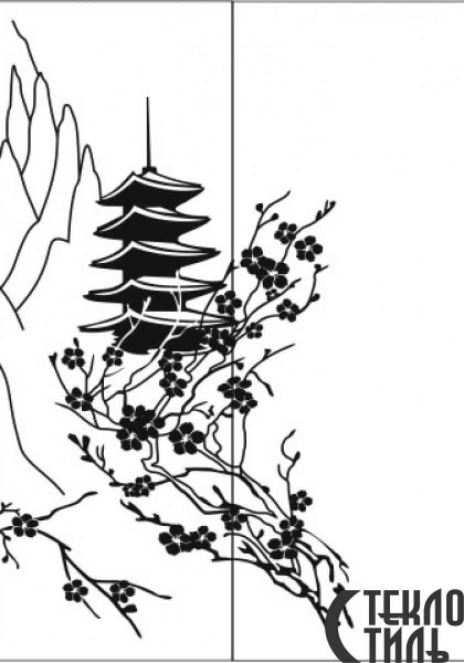 Контуры в японском стиле