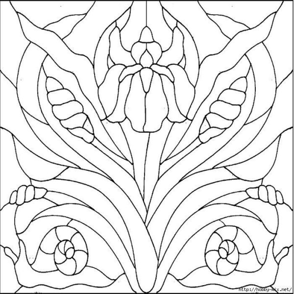 Витраж контур