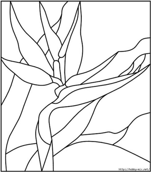 Трафареты для витражной росписи по стеклу