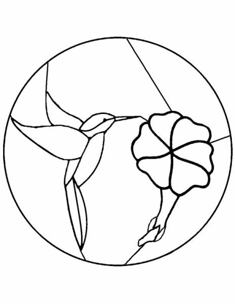 Витраж контур