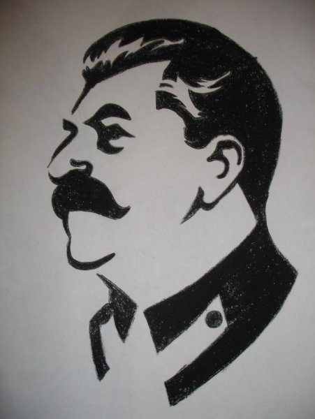 Сталин профиль вектор
