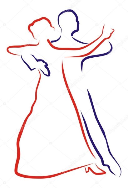 Танцующие пары силуэты