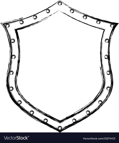 Щит нарисовать карандашом