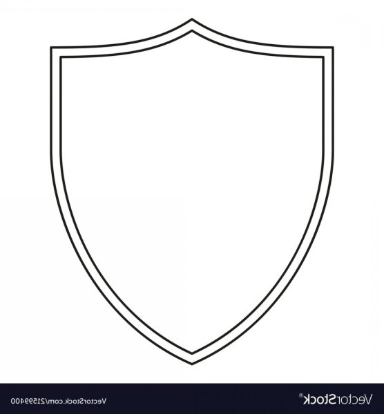 Каплевидный щит вектор
