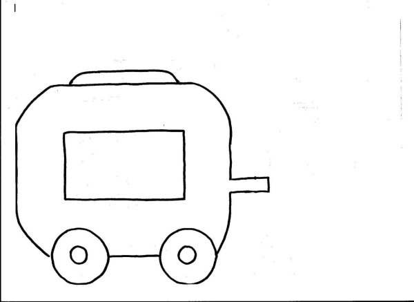 Вагон раскраска для детей