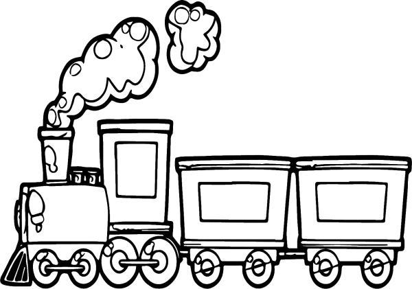 Вагончик раскраска