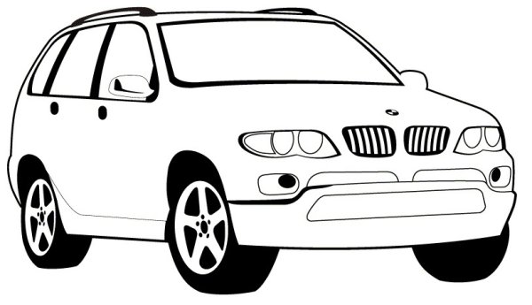 Раскраски машины BMW