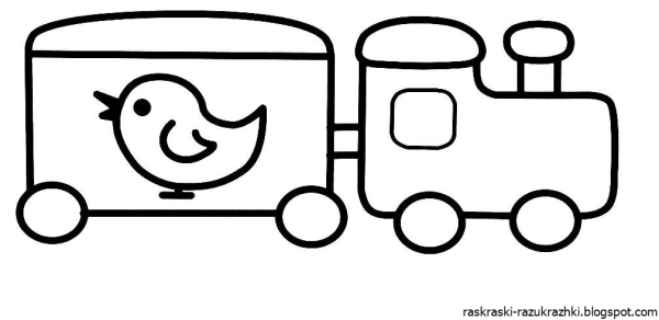 Паровоз контур