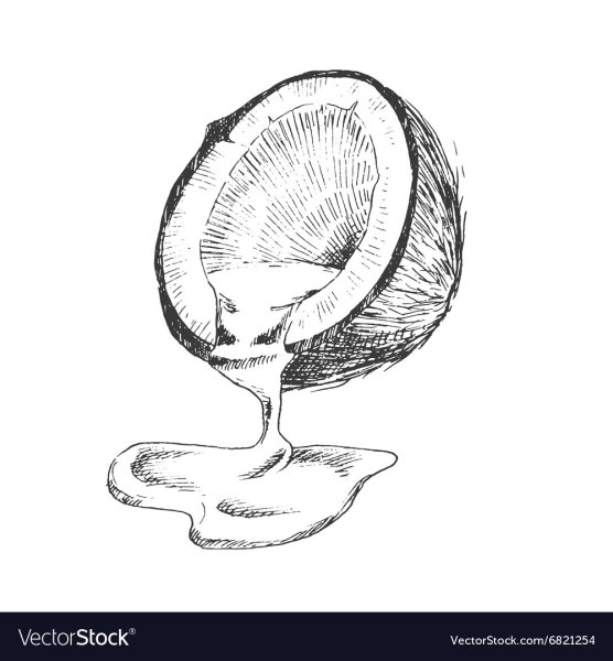 Кокос черно белый