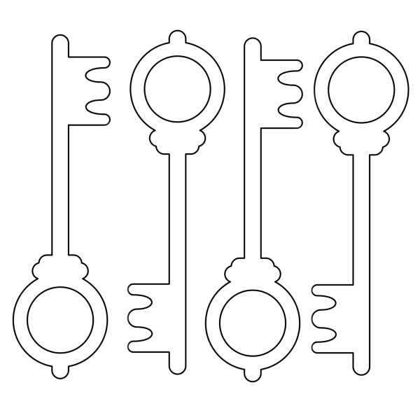 Ключ трафарет