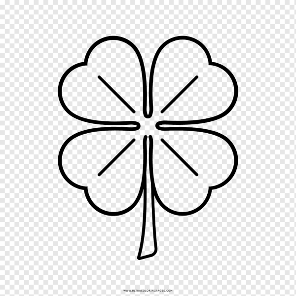 Четырехлистный Клевер раскраска