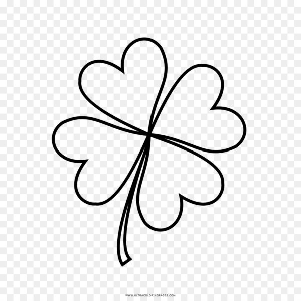 Клевер одной линией