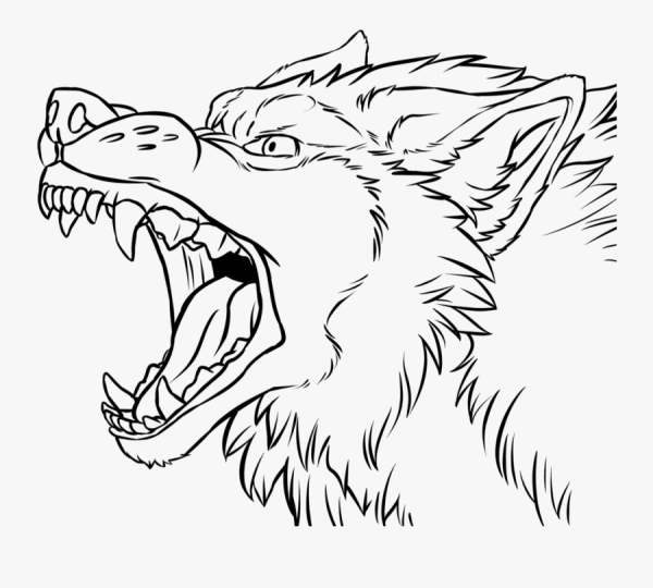 Раскраска волк