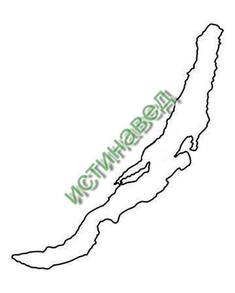 Горы и озеро Графика