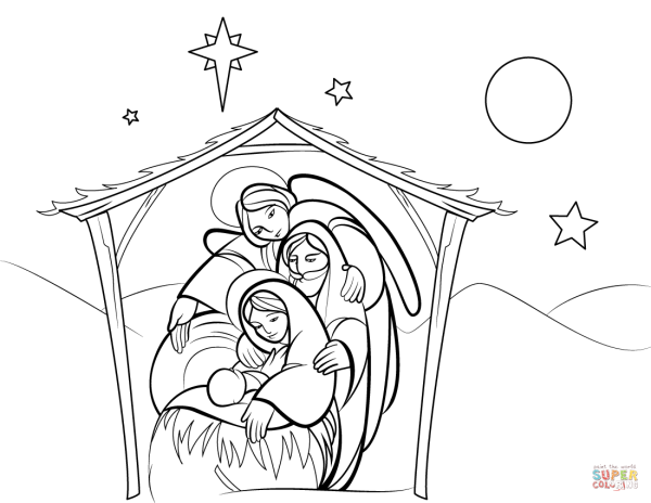 Ангел раскраска