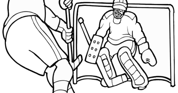 Раскраска хоккейный стадион