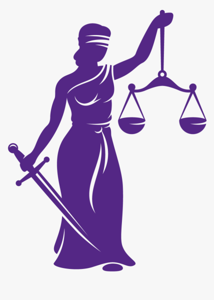 Богиня правосудия силуэт