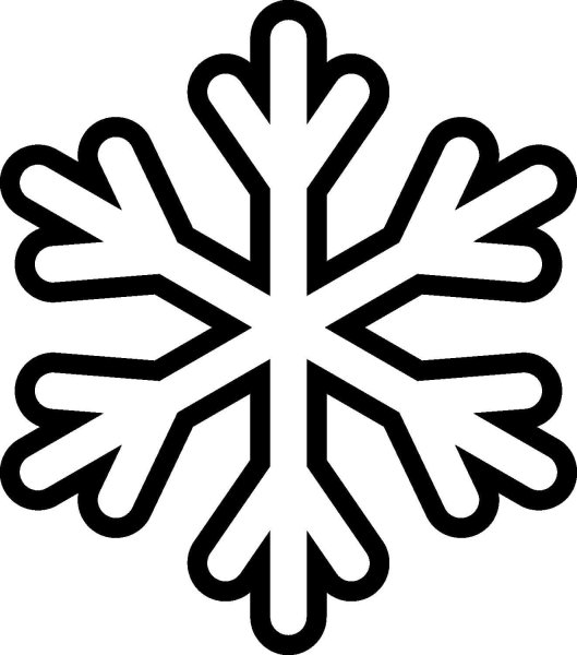 Снежинка раскраска