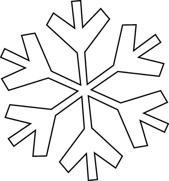 Трафареты снежинок для вырезания