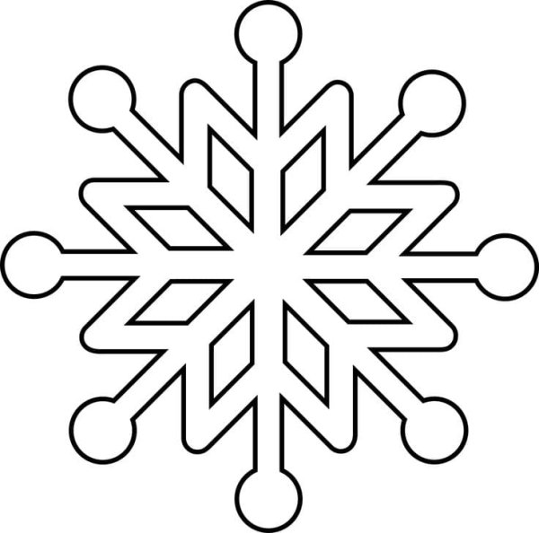 Трафарет «снежинки»