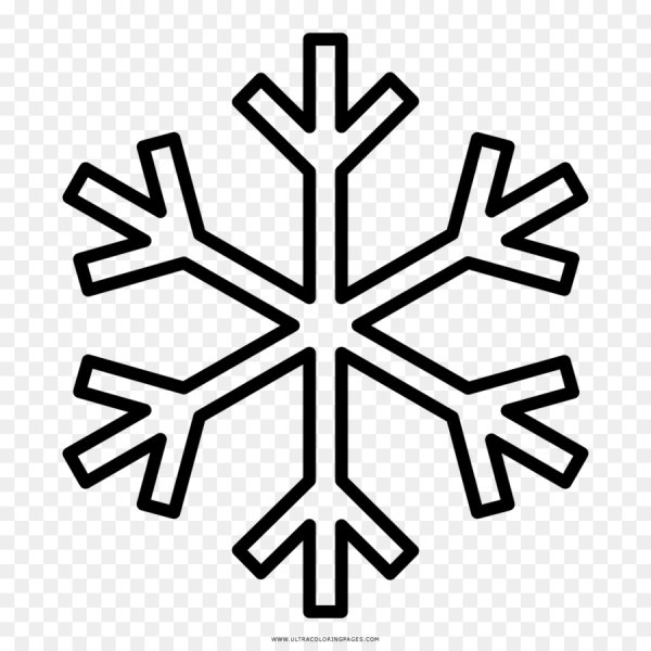 Снежинка раскраска