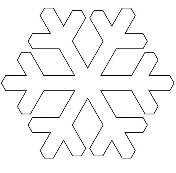 Снежинка раскраска