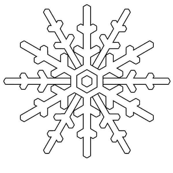 Новогодние раскраски снежинки