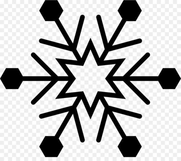 Простые снежинки для печати